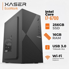 Xaser Ecowork XSR18 I7 6700 16GB Ram 256GB SSD Masaüstü Ofis Bilgisayarı