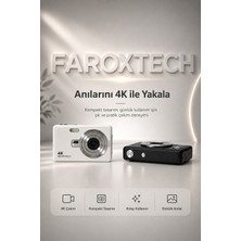 FaroxTech Mini Dijital Fotoğraf Makinesi 16MP – Günlük Çekim, Seyahat ve Vlog Kamerası