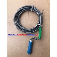 Dmr 14MM Çelik Lavabo Wc Açma Teli Banyo Gider Borusu Açma Teli 7metre