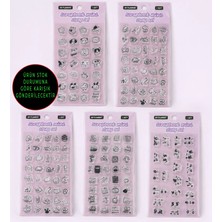 Giftmoda Şeffaf Silikon Scrapbook Mühür Seti