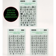 Giftmoda Şeffaf Harf Silikon Scrapbook Mühür Seti