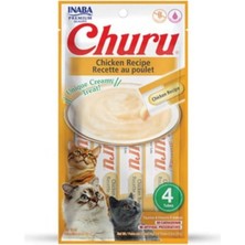 Inaba Ciao Churu Cream Tavuklu Kedi Ödül Kreması 4 x 14 gr
