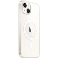 Gelalsat Newface Iphone 14 Kılıf Magneticsafe Şeffaf Silikon - Şeffaf