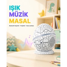 Aksiyon Global Bluetooth Bağlantılı Dinozor Yıldız Projektör Gece Lambası ve Uyku Yardımcısı - Lisinya