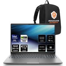 Hp Zbook x G2I Intel Core Ultra 9 386H Rtx Pro 2000 8gb Gddr7 80GB Ram 1tb SSD 16" Wuxga (1920 x 1200) Freedos DN6B3EAP345 Mobil Iş Istasyonu + Per4 Çanta