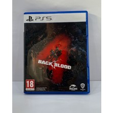 Konsol Cenneti Ps5 Back 4 Blood  Koleksiyon Için Boş Kutu + Playstation 5 Back 4 Blood Oyun Cover