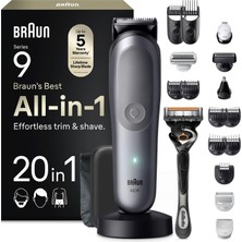 Braun Hepsi Bir Arada Series 9, 20’si 1 Arada Tıraş Kiti, Problade, Bodygentle Modu, AIO9500