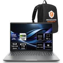 Hp Zbook x G2I Intel Core Ultra 7 356H Rtx Pro 1000 6gb Gddr7 128GB Ram 1tb SSD 16" Wuxga (1920 x 1200) Freedos DN9T2ESP357 Mobil Iş Istasyonu + Per4 Çanta