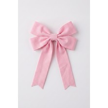 Le Mabelle Pembe  Koton Fiyonk Kız Çocuk Otomatik Toka