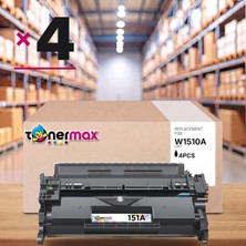 tonermax Hp Laserjet Pro Mfp 4103FDW Muadil Toner Çipli 151A W1510A 4'lü