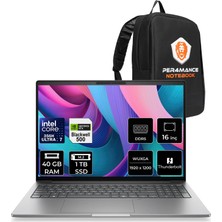 Hp Zbook 8 G2I Intel Core Ultra 7 356H Rtx Pro 500 6gb Gddr7 40GB Ram 1tb SSD 16" Wuxga (1920 x 1200) Freedos DN5Z2EAP327 Mobil Iş Istasyonu + Per4 Çanta