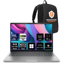 Hp Zbook 8 G2I Intel Core Ultra 7 356H Rtx Pro 500 6gb Gddr7 64GB Ram 512GB SSD 16" Wuxga (1920 x 1200) WIN11 Pro DN5Z2EAP538 Mobil Iş Istasyonu + Per4 Çanta