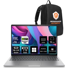 Hp Zbook 8 G2I Intel Core Ultra 7 356H Rtx Pro 500 6gb Gddr7 96GB Ram 2tb SSD 16" Wuxga (1920 x 1200) WIN11 Pro DN5Z2EAP552 Mobil Iş Istasyonu + Per4 Çanta
