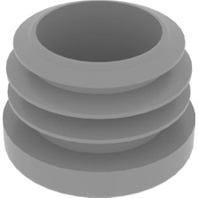 CATEKSSS 28 mm Boru Için Kademeli Içe Geçme Boru Tapası, Boru Kapak, Boru Tapa RAL7035 (2 Adet)