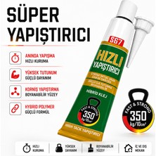 Nzb Hızlı Yapıştırıcı 60 ml | High Tack Hybrid Polymer Güçlü Tutkal Korniş ve Çok Amaçlı Yapıştırıcı