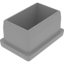 CATEKSSS 20X30 mm Düz Iç Profil Tapası RAL7035 (2 Adet)