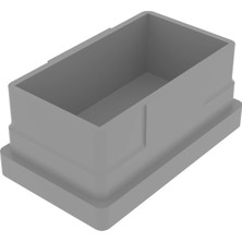 CATEKSSS 30X50 mm Düz Iç Profil Tapası RAL7035 (2 Adet)