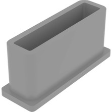 CATEKSSS 10X30 mm Düz Iç Profil Tapası RAL7035 (2 Adet)