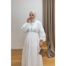 Salisburys Molly Nelly Kadın Pamuk Uzun Muslin Elbise