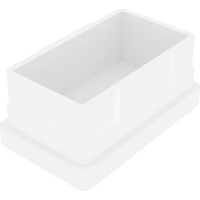 CATEKSSS 30X50 mm Düz Iç Profil Tapası Beyaz (2 Adet)