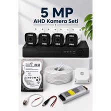 Bestcam 4 Kameralı 5 Mega Piksel Ultra Hd Gece Görüşlü Güvenlik Kamera Seti 250 GB HDD