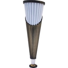 CATEKSSS 23 cm Rosemix Ayak Beyaz Kep Antik Sarı (2 Adet)