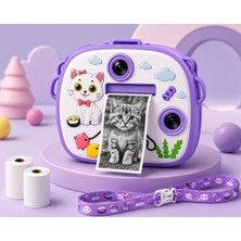 Megamus Dijital Fotoğraf Makineleri Çocuk Termal Resim Baskılı Yazıcı Kamera Video Makinesi