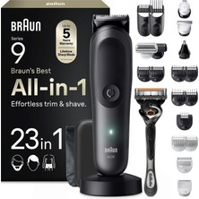Braun Hepsi Bir Arada Series 9, 23’ü 1 Arada Tıraş Kiti, Problade, Bodygentle Modu, AIO9520