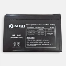Motobisavm Mbd Akü 12V 14AH Vsm E Bike Akü