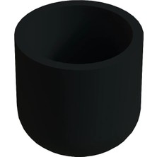 CATEKSSS Sessiz Tip Sandalye Pabucu Masa Sandalye Zemin Koruyucu 16 mm Siyah (2 Adet)