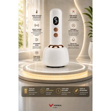 vooka Isıtmalı Vakumlu Masaj Aleti 9 Kademeli Ayarlanabilir Şarjlı 1200 Mah Tüm Vücut Masaj Cihazı