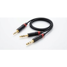 Pawer 2*6.3mm Gitar- 3.5mm Stereo Kablo 5 Metre