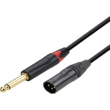 Pawer- GX019-3 Xlr Erkek- 6.3mm Gitar Kablo 3 Metre