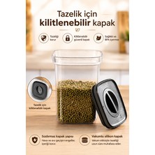 Porsima 101 3lü Sızdırmaz  Yiyecek Erzak Saklama Kabı Seti - 1100ML Şeffaf