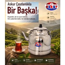 Askur Aluminyum Üsten Kurplu Çaydanlık No 12