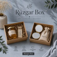 DarkSent RuzgarBox 8x8x3 cm Asetat Kapaklı Kraft Hediye Kutusu 50'li Paket