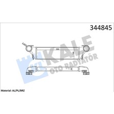 KALE RADYATÖR Kale 344845 - Turbo Radyatoru Bmw M57N X5 E53 03 06