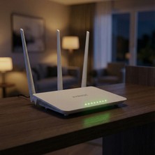 Everest EWR-F303 300Mbps 2.4GHz 3x 5dBi Anten 1x WAN 3x LAN Repeater+AP+WISP Destekli Wireless Router (modem değildir)