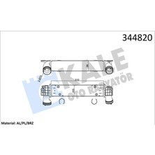 KALE RADYATÖR Kale 344820 - Turbo Radyatoru Bmw N47N E90 E92 E93 E84