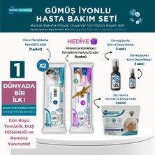 Doctor Silver Ion Gümüş İyonlu Yatan ve Evde Hasta Bakım Seti 12'li Perine ve Vücut Temizleme Mendili, Bone