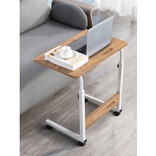 servetavcı Yükseklik Ayarlı Laptop Sehpası Atlantik Çam 60 x 40 cm