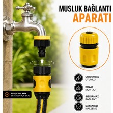 Cina Max 1/2 Sarı Hortum Hızlı Bağlantı Aparatı Bahçe Musluk Adaptörü Konnektör