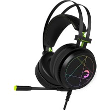 Gamepower Medusa Siyah 7.1 Rainbow Kablolu Kulaküstü Oyuncu Kulaklık 2.2 m Uzunlukta Var Mikrofon