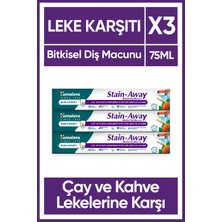 Himalaya Stain Away Bitkisel Leke Karşıtı Diş Macunu 75 ml Florürsüz Parabensiz Sigara İçenlere Özel