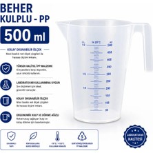 Labolist Beher - Kulplu - Pp- 500 ml