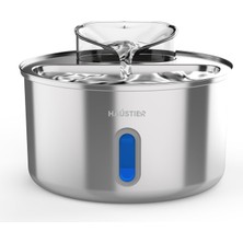 Haustier WF009L-W Pencereli Otomatik Kedi Su Sebili,kedi Su Çeşmesi, Su Pınarı 3.5lt Geniş Hazne, Su