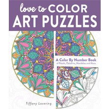 Penguin Love To Color Art Puzzles: A Color By Number Book Of Petals, Patterns, Mandalas And More