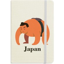 Diy Thinker Dıythinker Geleneksel Japon Sumo Güreş Defteri Kumaş Sert Kapak Klasik Günlük A5 A5 (144 x 210 Mm) Ç