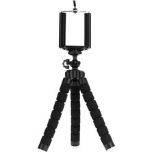 Heartz Süngerli, Elastik ve Sabit, Dönebilen Tripod (Siyah)