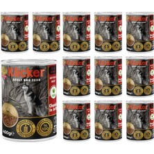 Klicker Yetişkin Köpek Biftekli ve Jöleli Konserve Mama 400 gr x 12 Adet